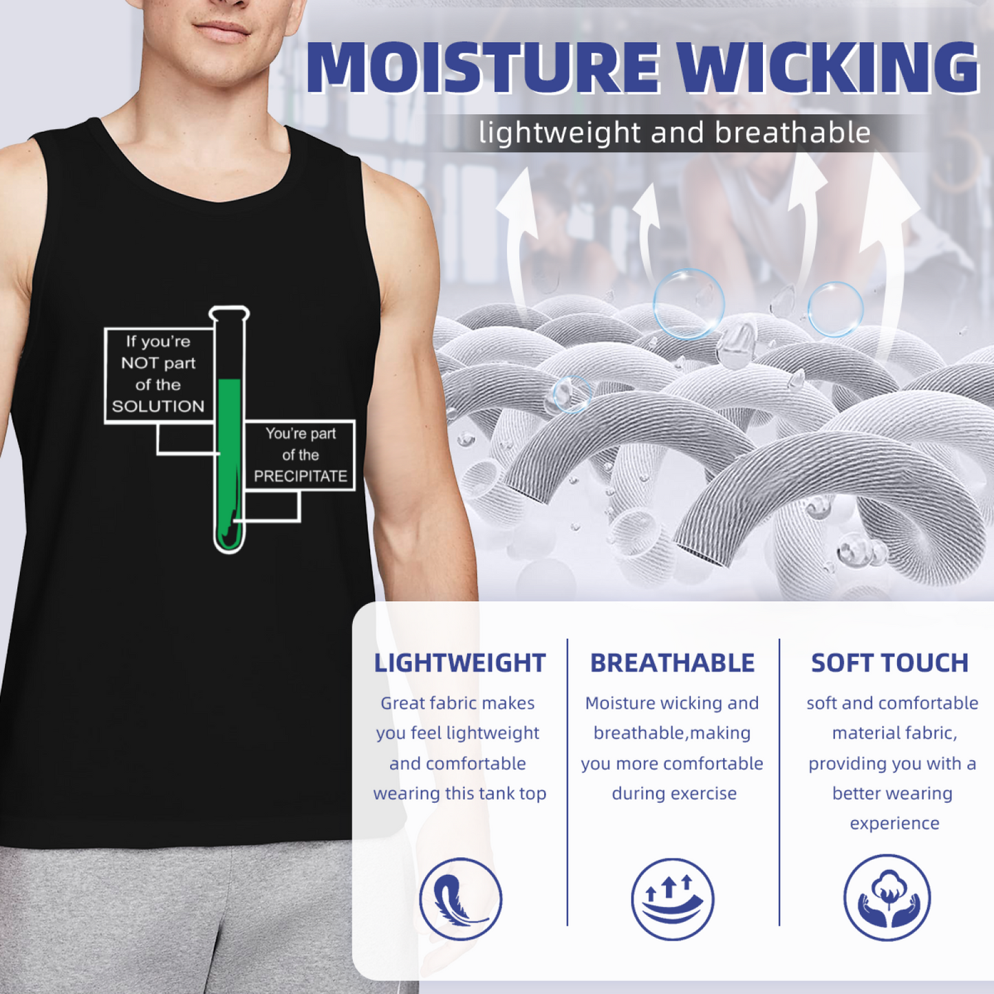 Chemistry Pun Solution Precipitate Science Teacher Vest