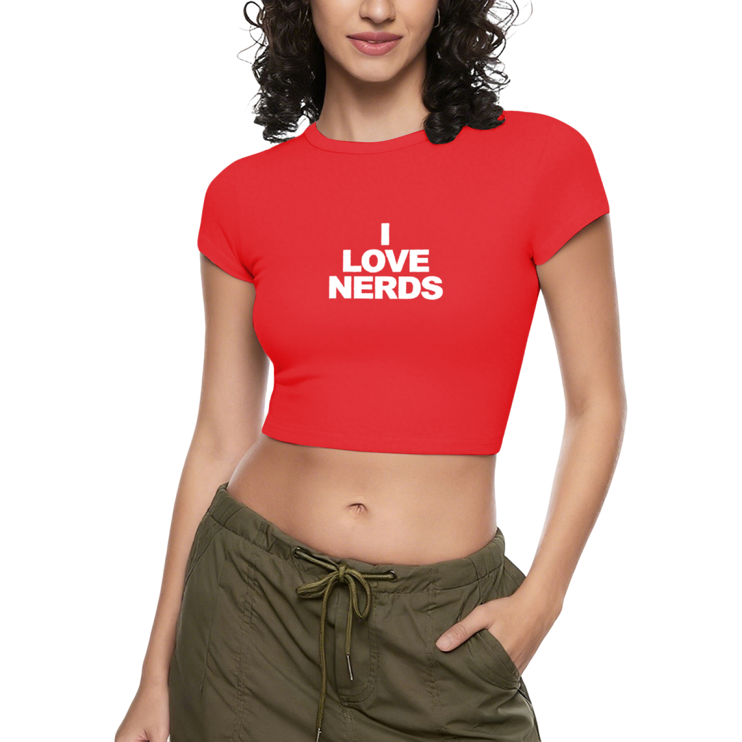 Nurse Heartbeat Stethoscope Minimal Grey Crop Top