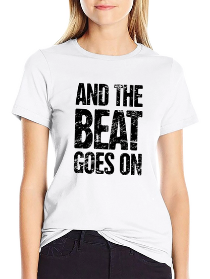 And The Beat Goes On Graphic Tee - Black