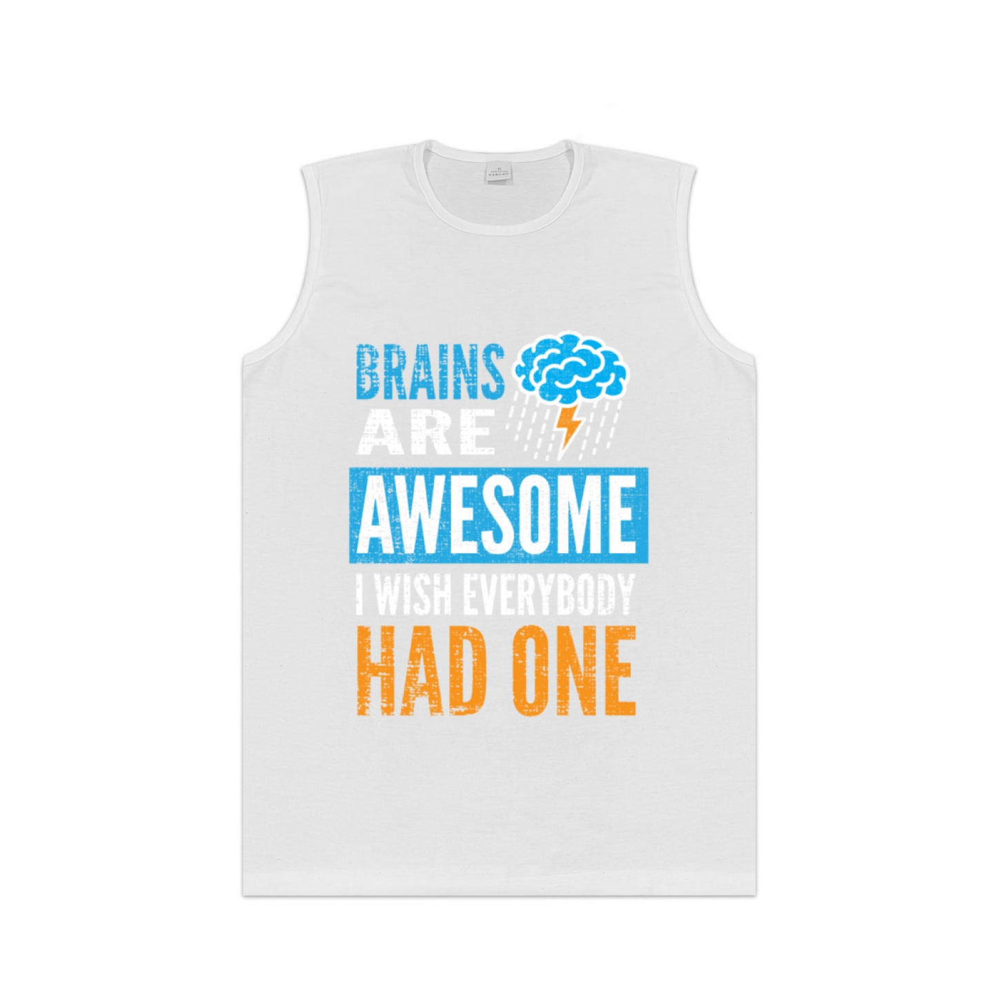 Brains Are Awesome Funny Sarcastic Graphic Sleeveless Top