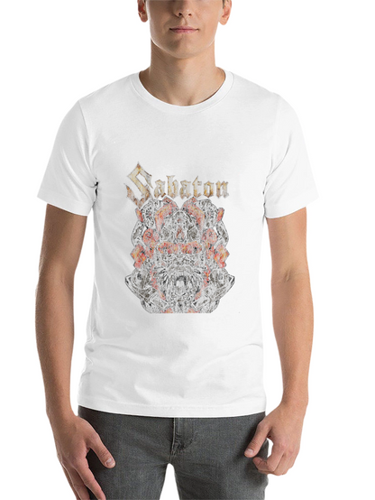 Sabaton Band Graphic Print Black T-Shirt