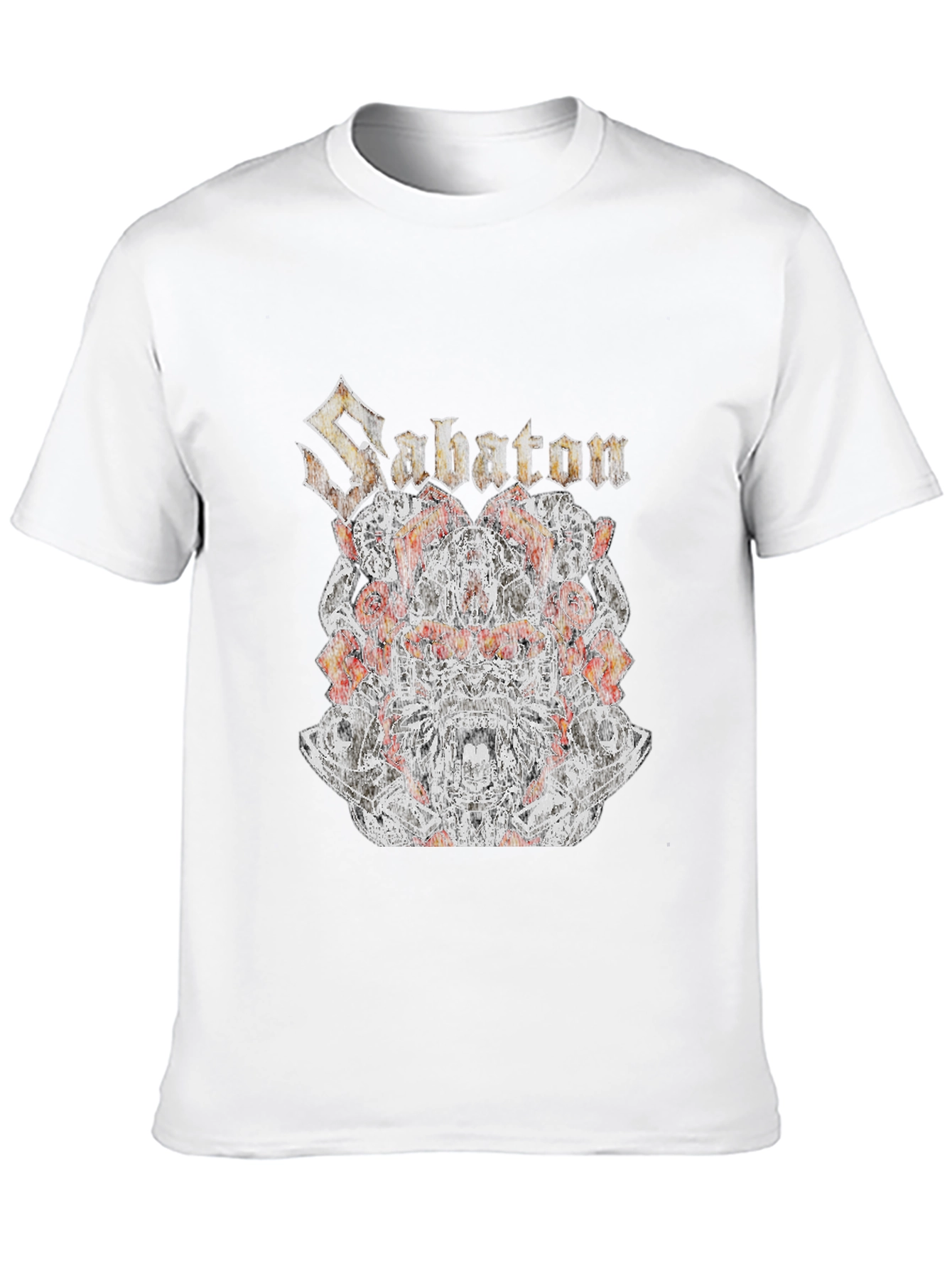Sabaton Band Graphic Print Black T-Shirt