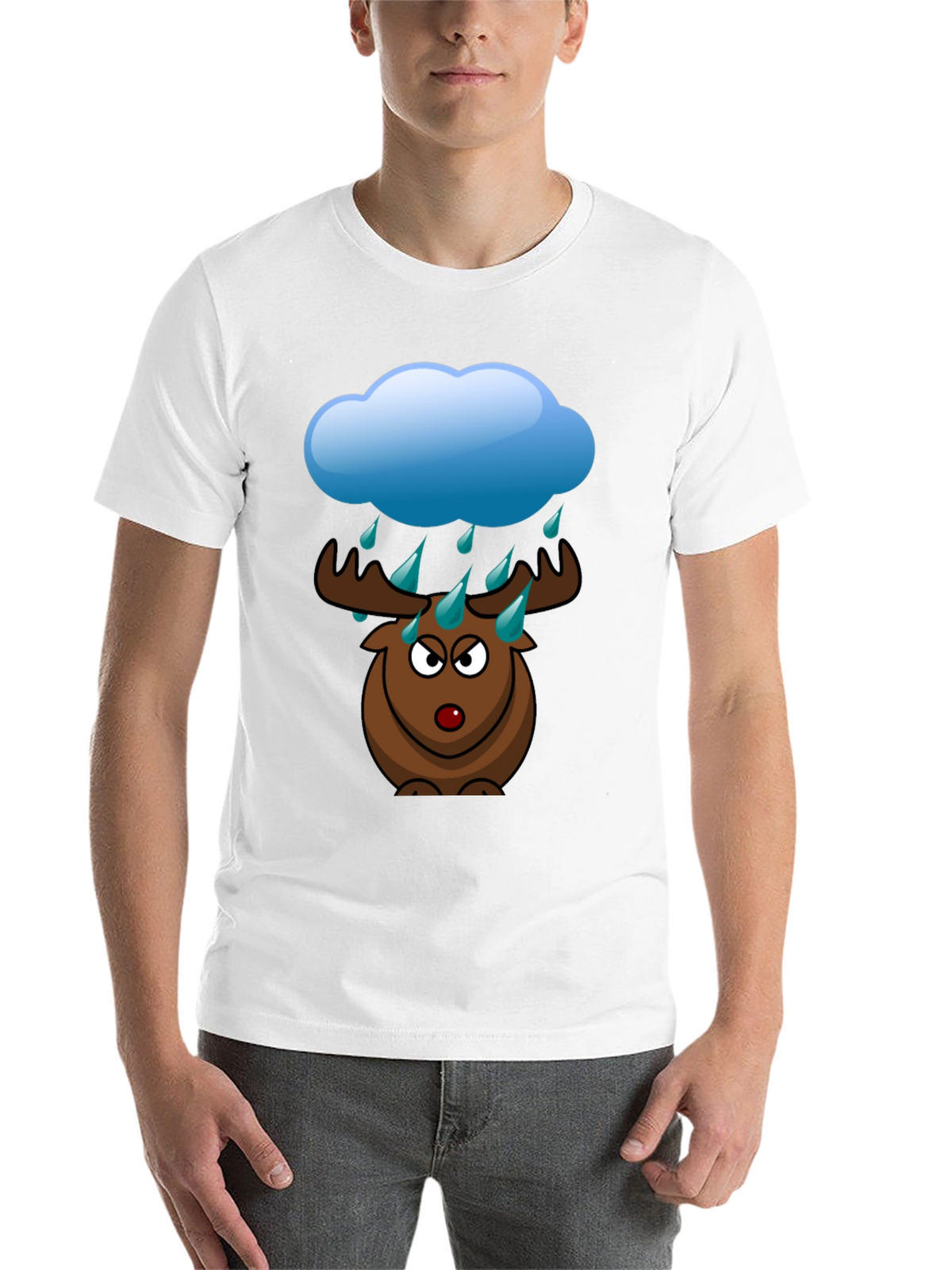 Moose in the Rain Graphic Tee
