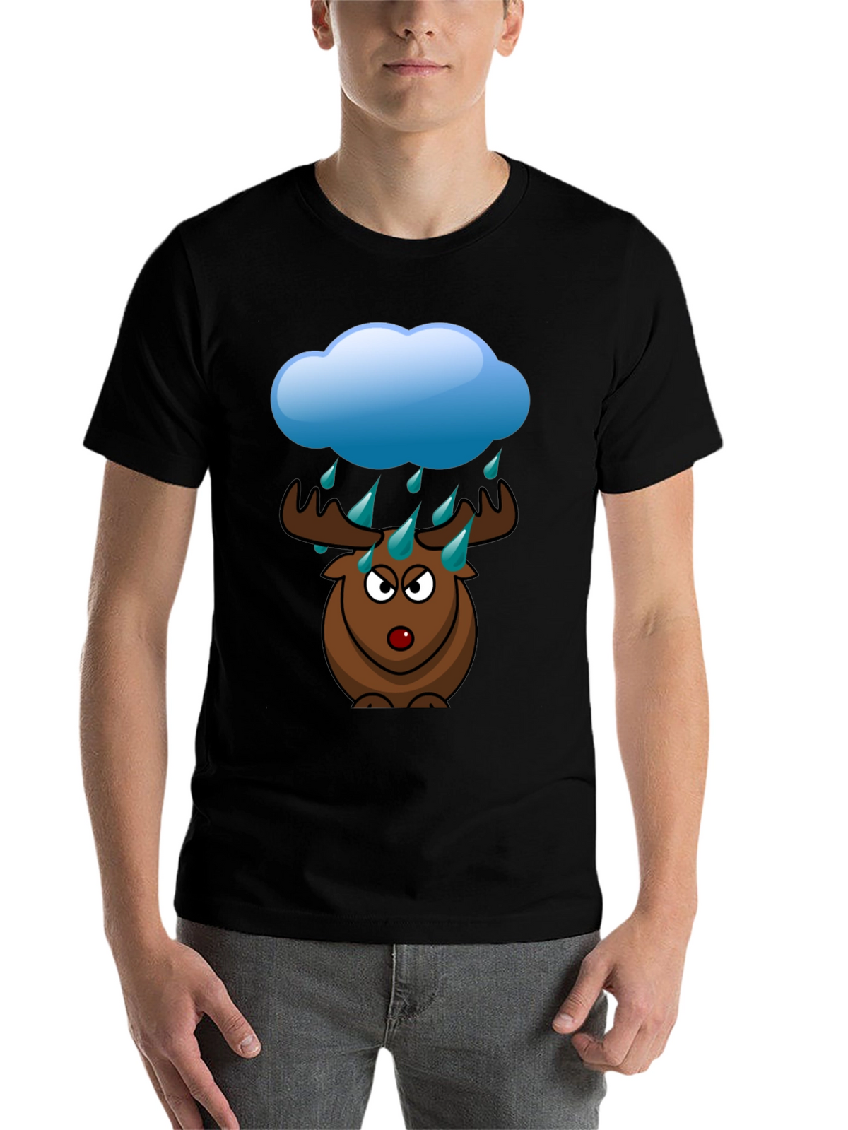 Moose in the Rain Graphic Tee