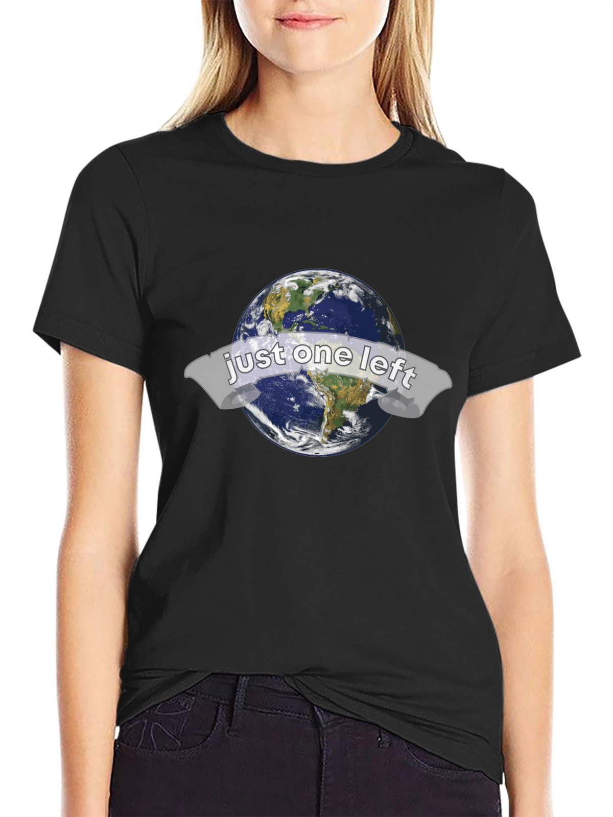Just One Left Earth Graphic T-Shirt