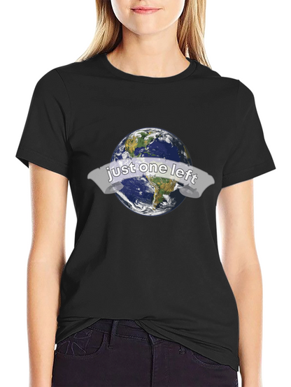 Just One Left Earth Graphic T-Shirt