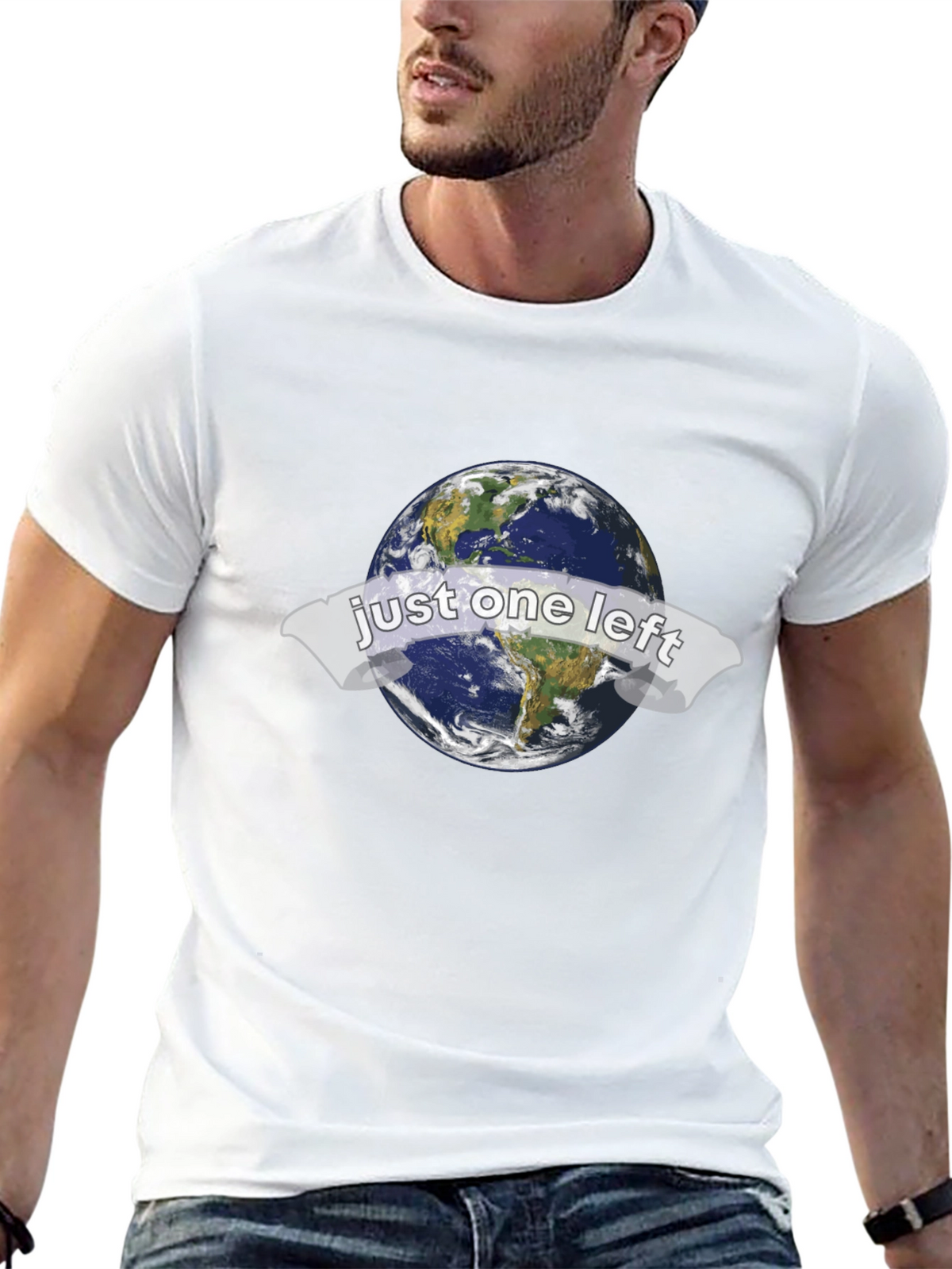 Just One Left Earth Graphic T-Shirt