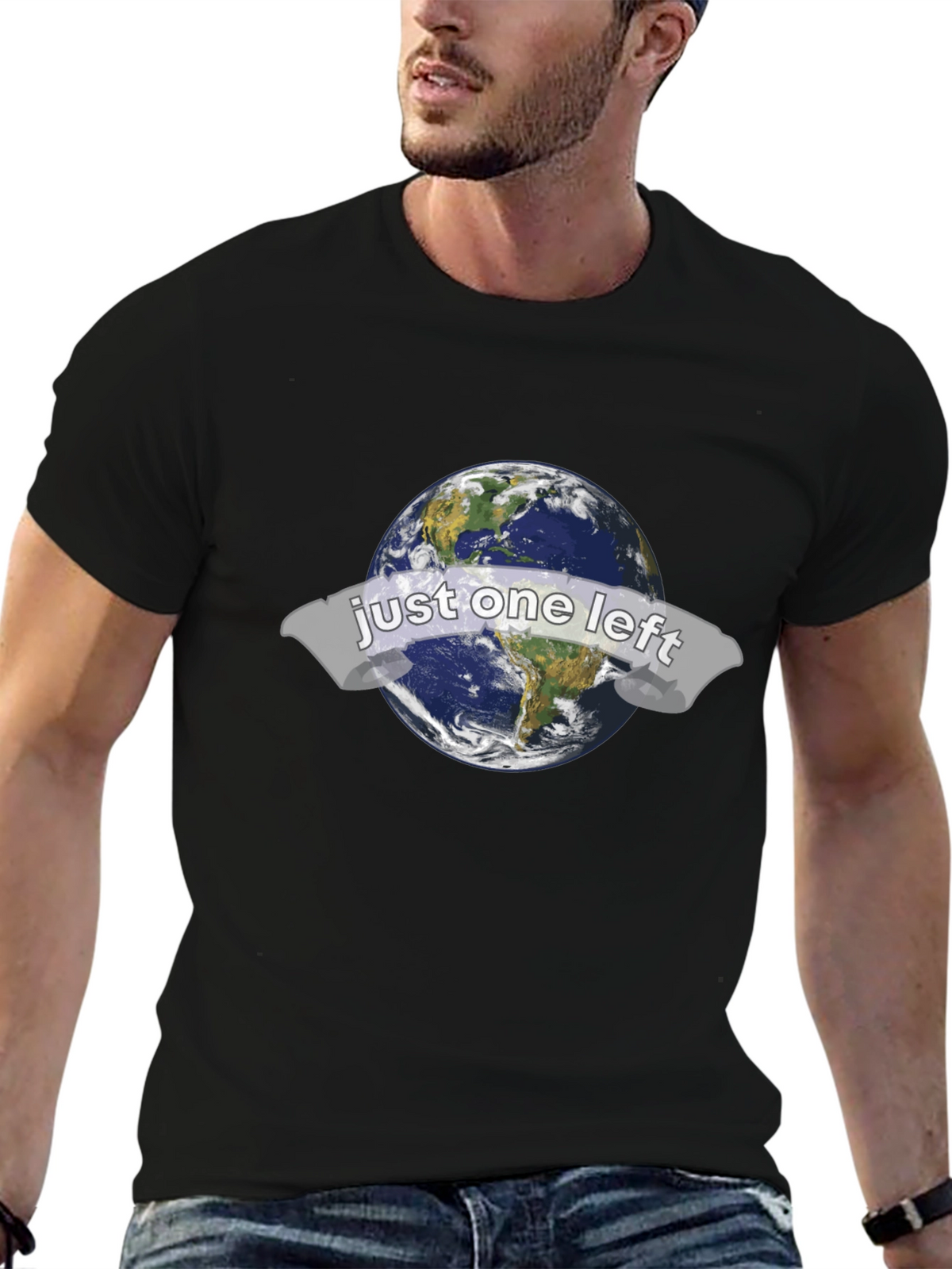 Just One Left Earth Graphic T-Shirt