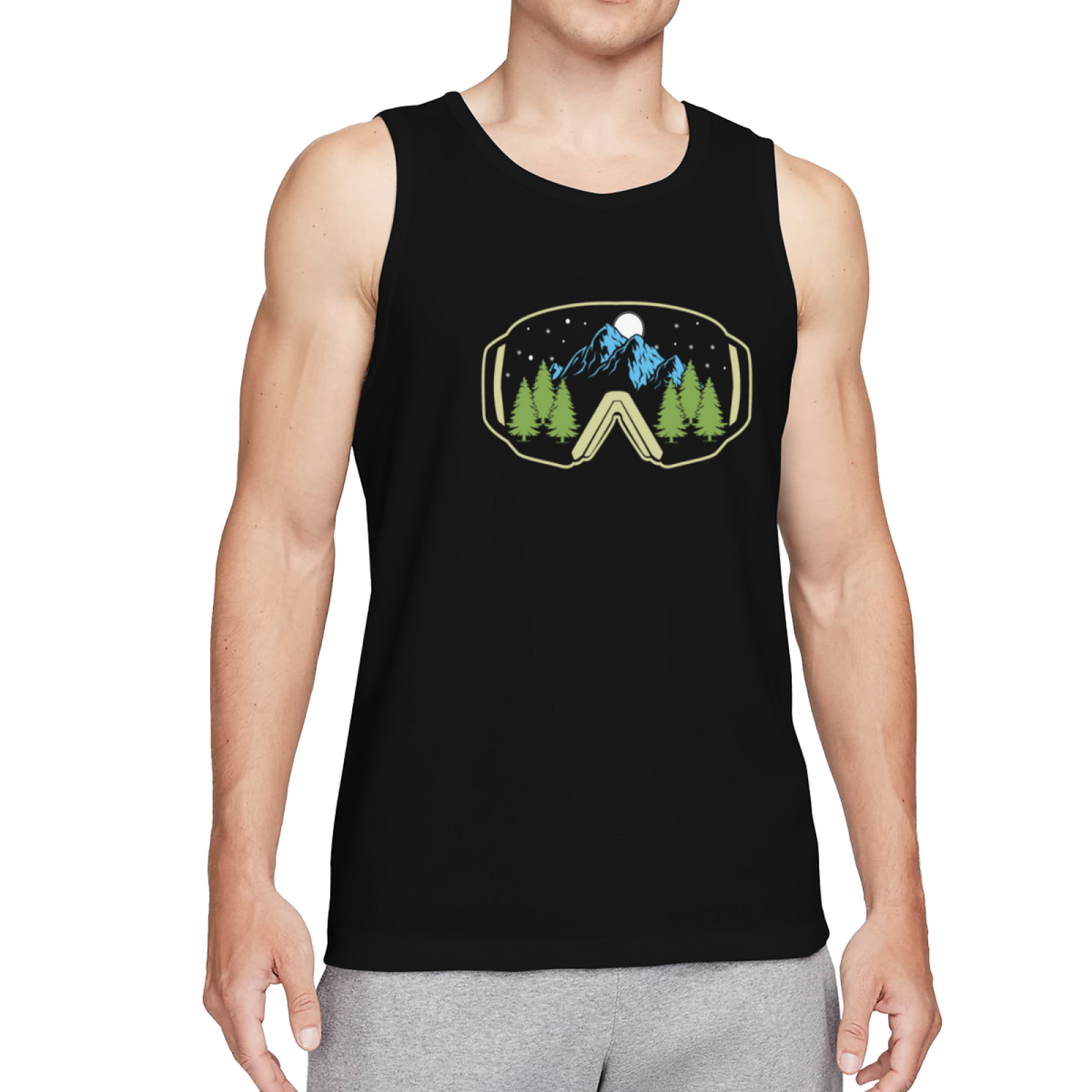 Mountain Ski Goggle Winter Outdoor Sports Tank Top