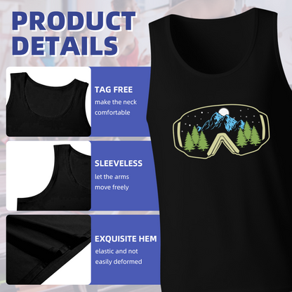 Mountain Ski Goggle Winter Outdoor Sports Tank Top
