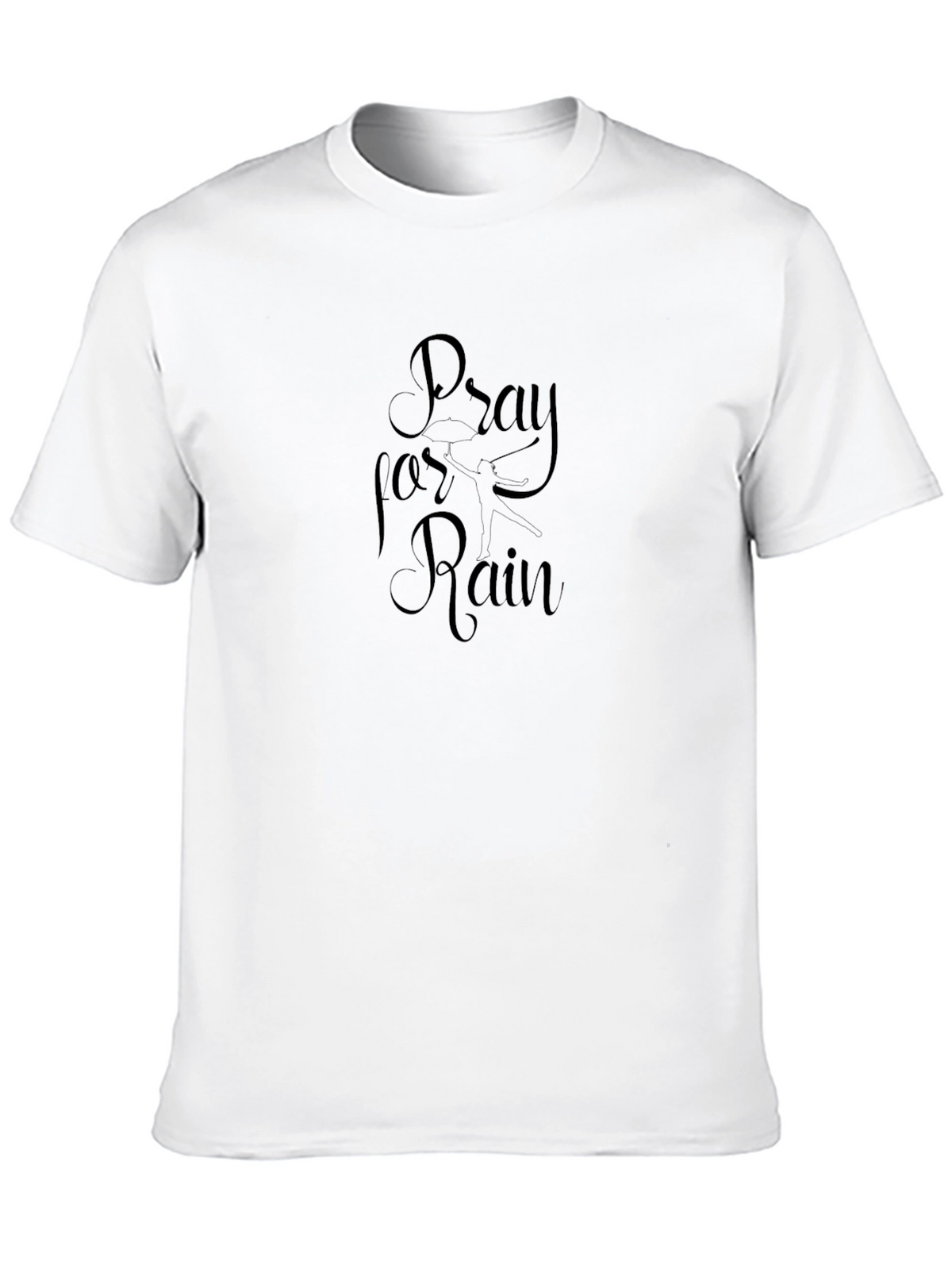 Pray for Rain Black Graphic Tee