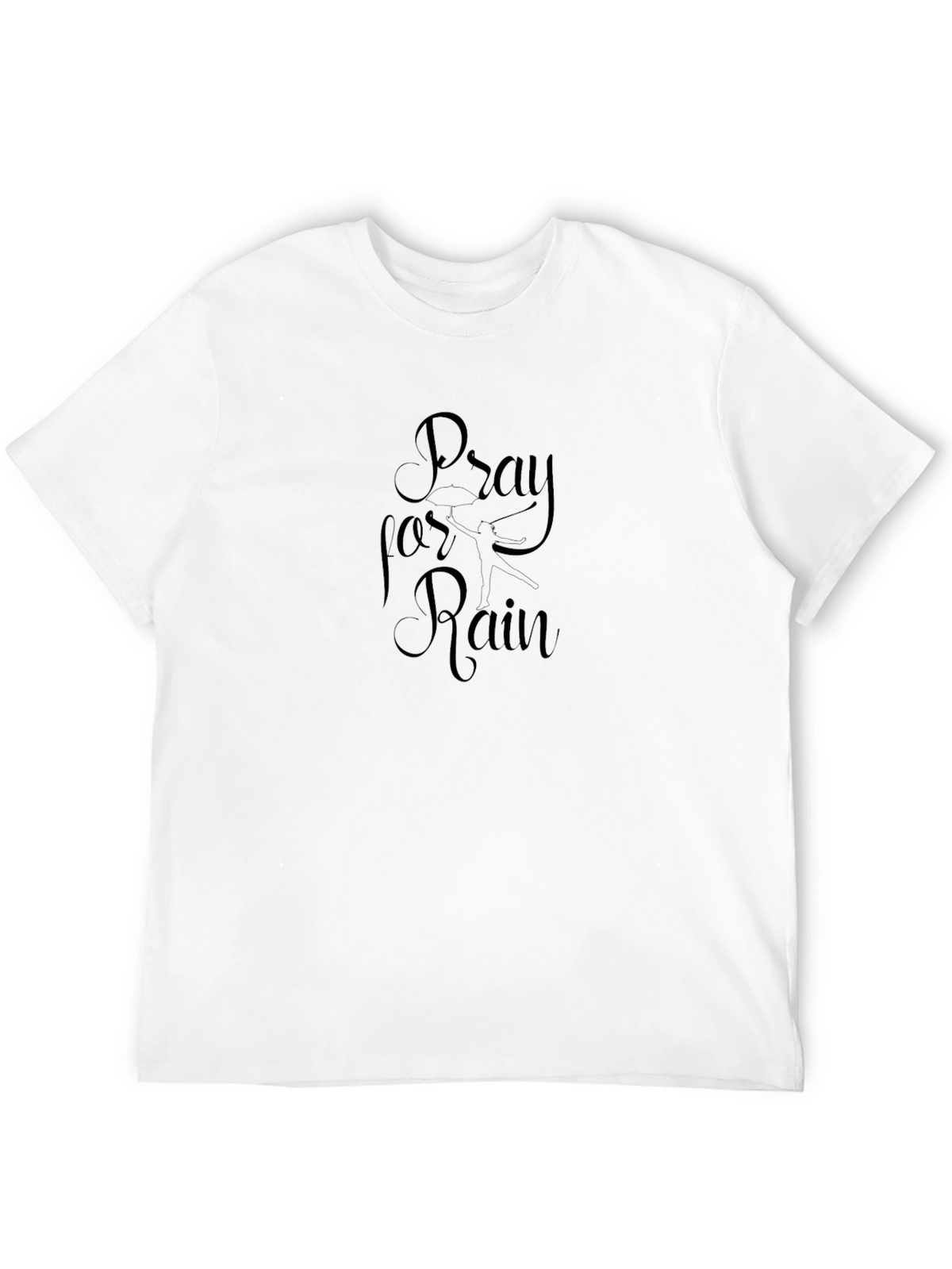 Pray for Rain Black Graphic Tee