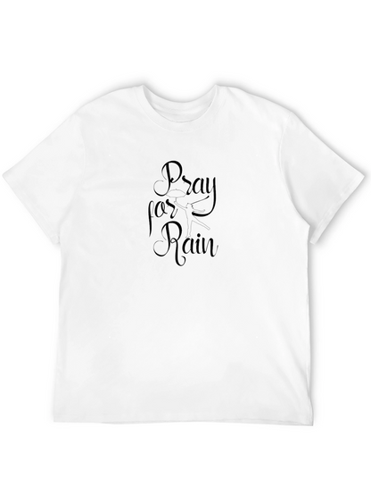 Pray for Rain Black Graphic Tee