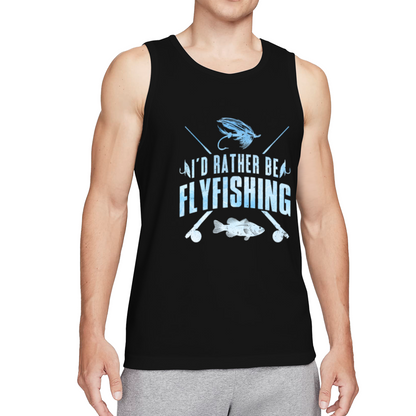 I¡¯d Rather Be Fly Fishing Angler Freshwater Hobby Tank Top