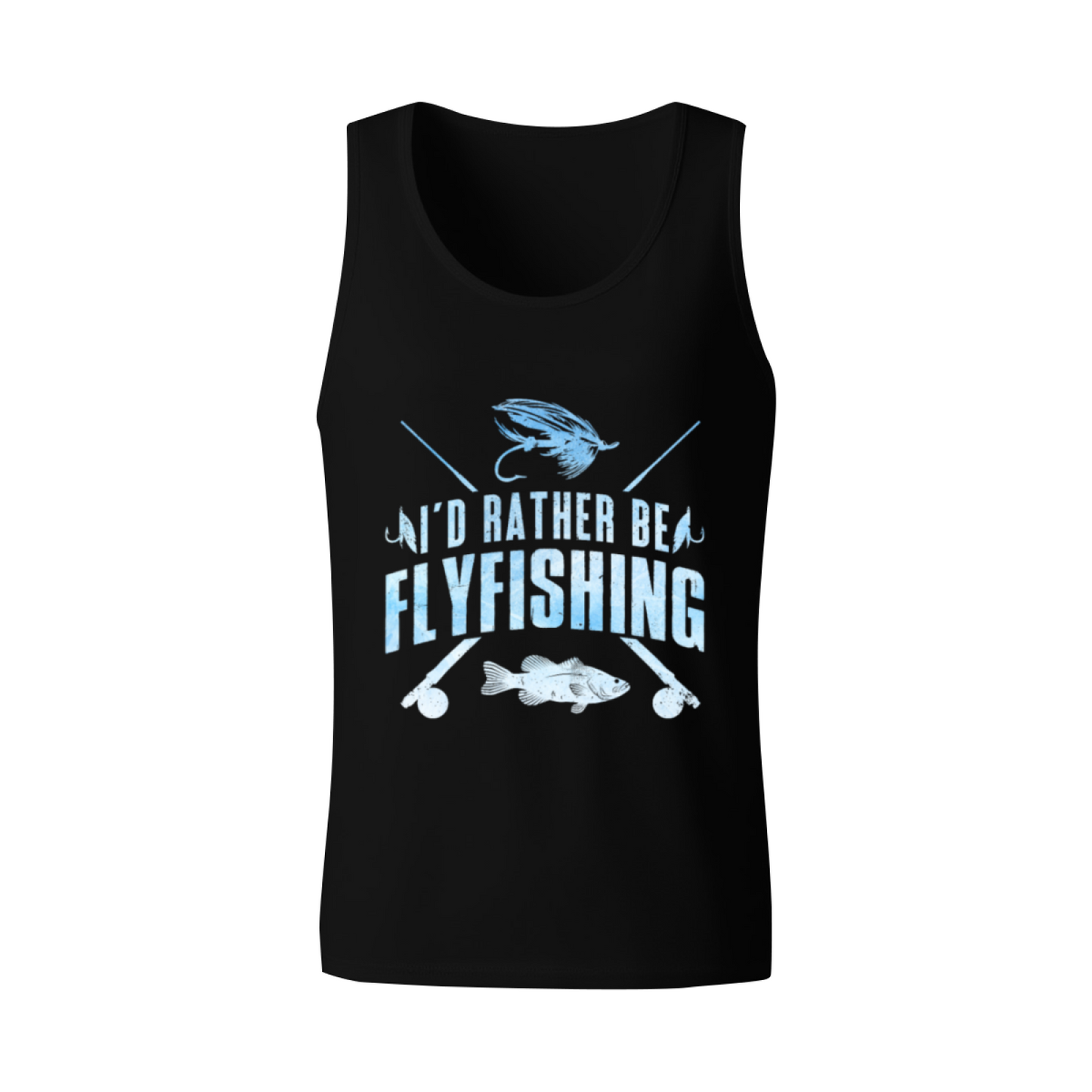 I¡¯d Rather Be Fly Fishing Angler Freshwater Hobby Tank Top