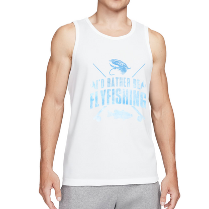 I¡¯d Rather Be Fly Fishing Angler Freshwater Hobby Tank Top