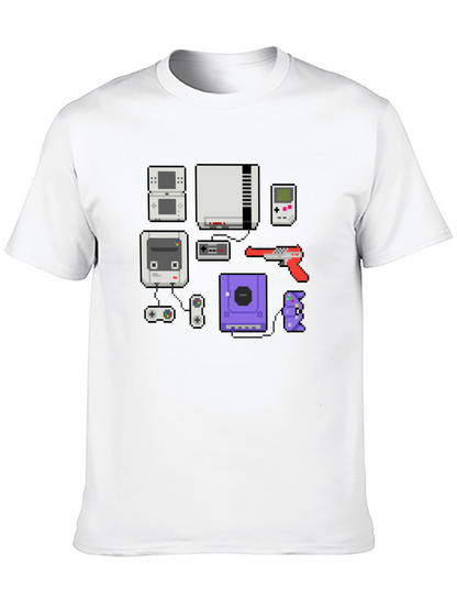 Retro Gamer T-Shirt - Pixel Console Design