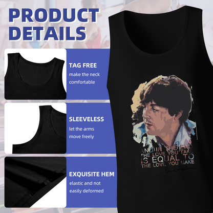 Paul McCartney The End Classic Lyric Retro Tank Top