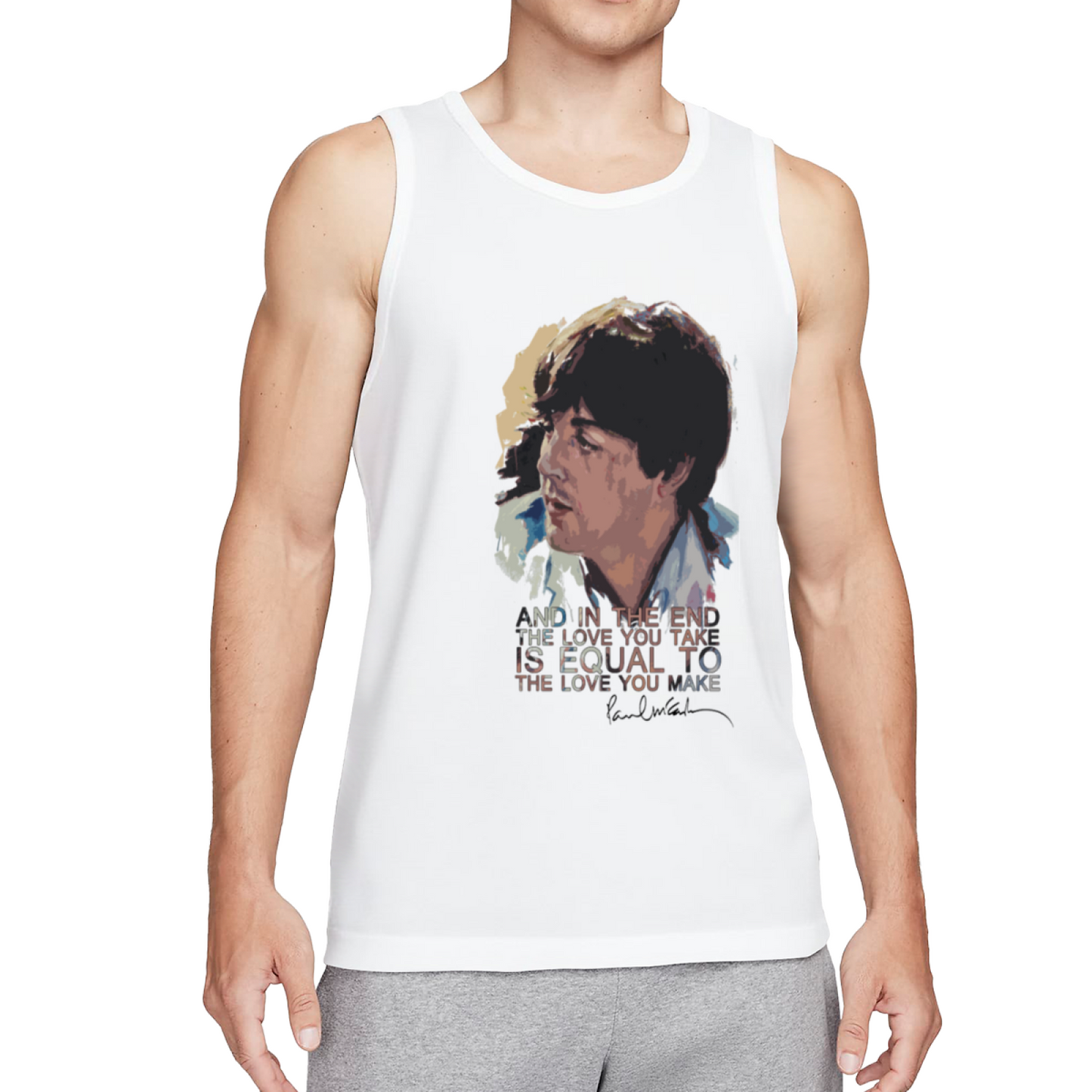 Paul McCartney The End Classic Lyric Retro Tank Top