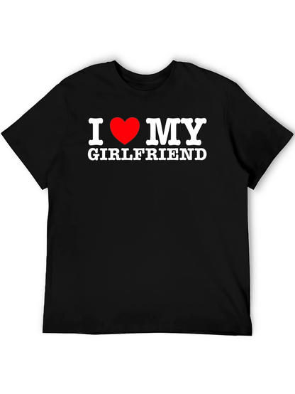 I Heart My Girlfriend T-Shirt - Black