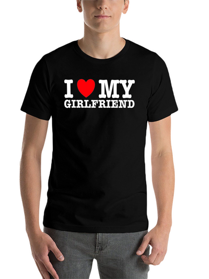 I Heart My Girlfriend T-Shirt - Black