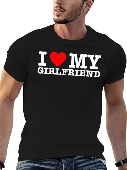 I Heart My Girlfriend T-Shirt - Black