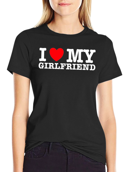 I Heart My Girlfriend T-Shirt - Black