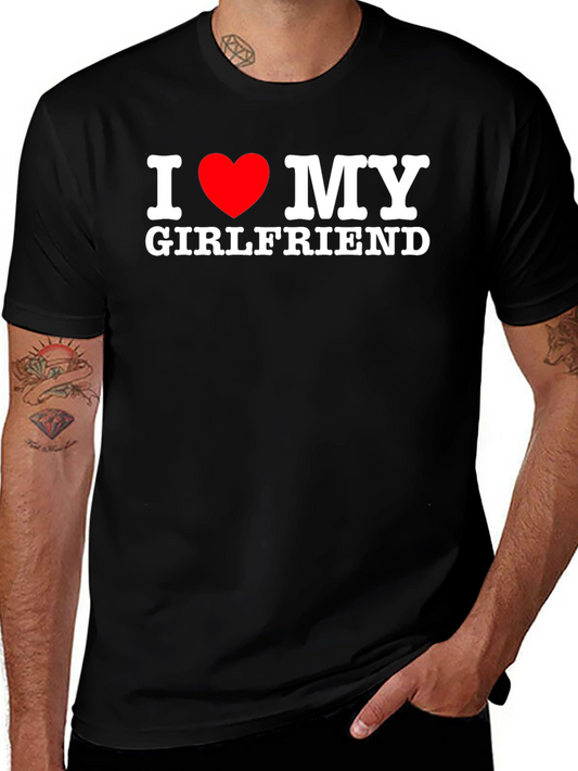 I Heart My Girlfriend T-Shirt - Black