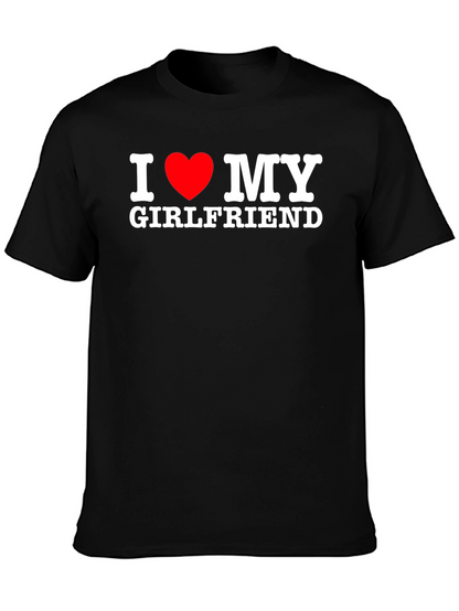 I Heart My Girlfriend T-Shirt - Black