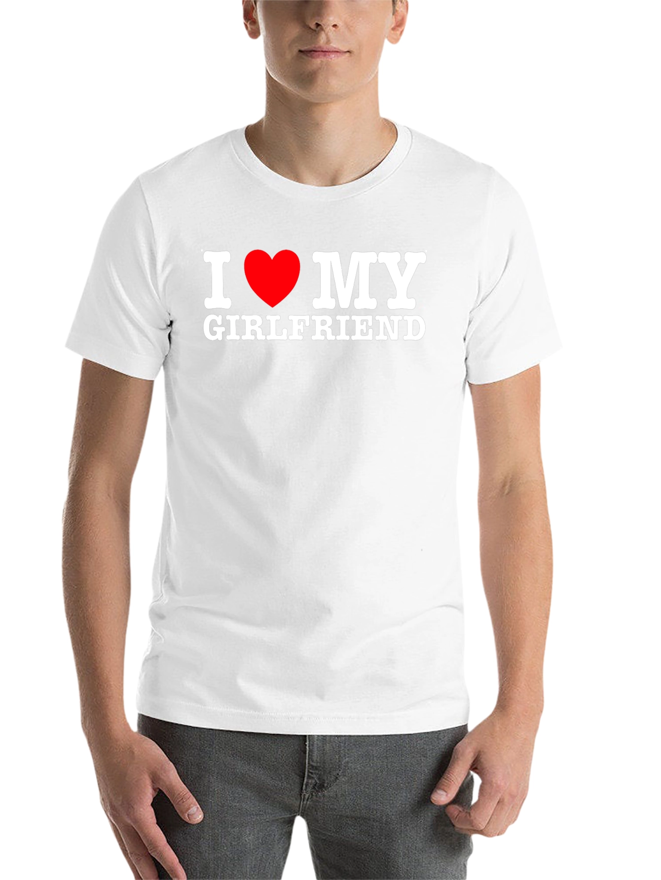 I Heart My Girlfriend T-Shirt - Black