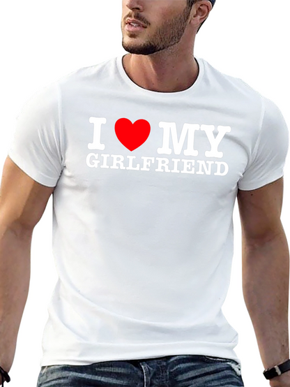 I Heart My Girlfriend T-Shirt - Black