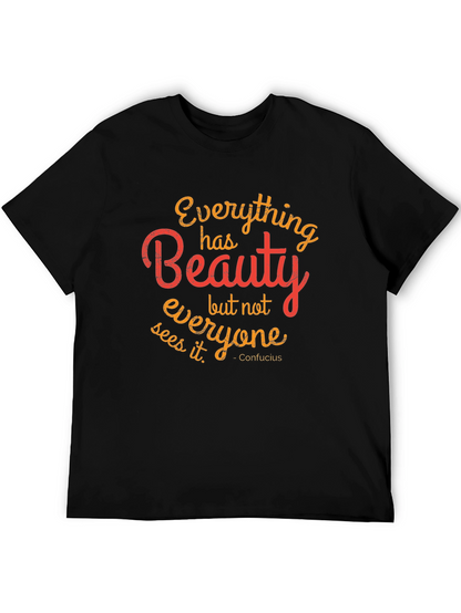 Beauty Quote Graphic T-Shirt - Stylish Comfort