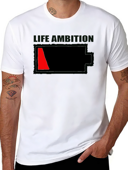 Low Ambition Battery Graphic T-Shirt