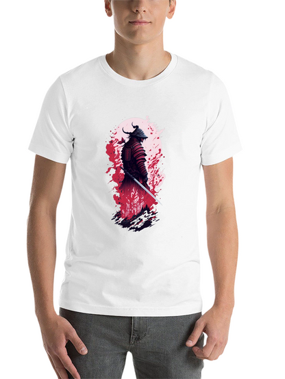 Samurai Warrior Graphic Tee - Stylish Black T-Shirt