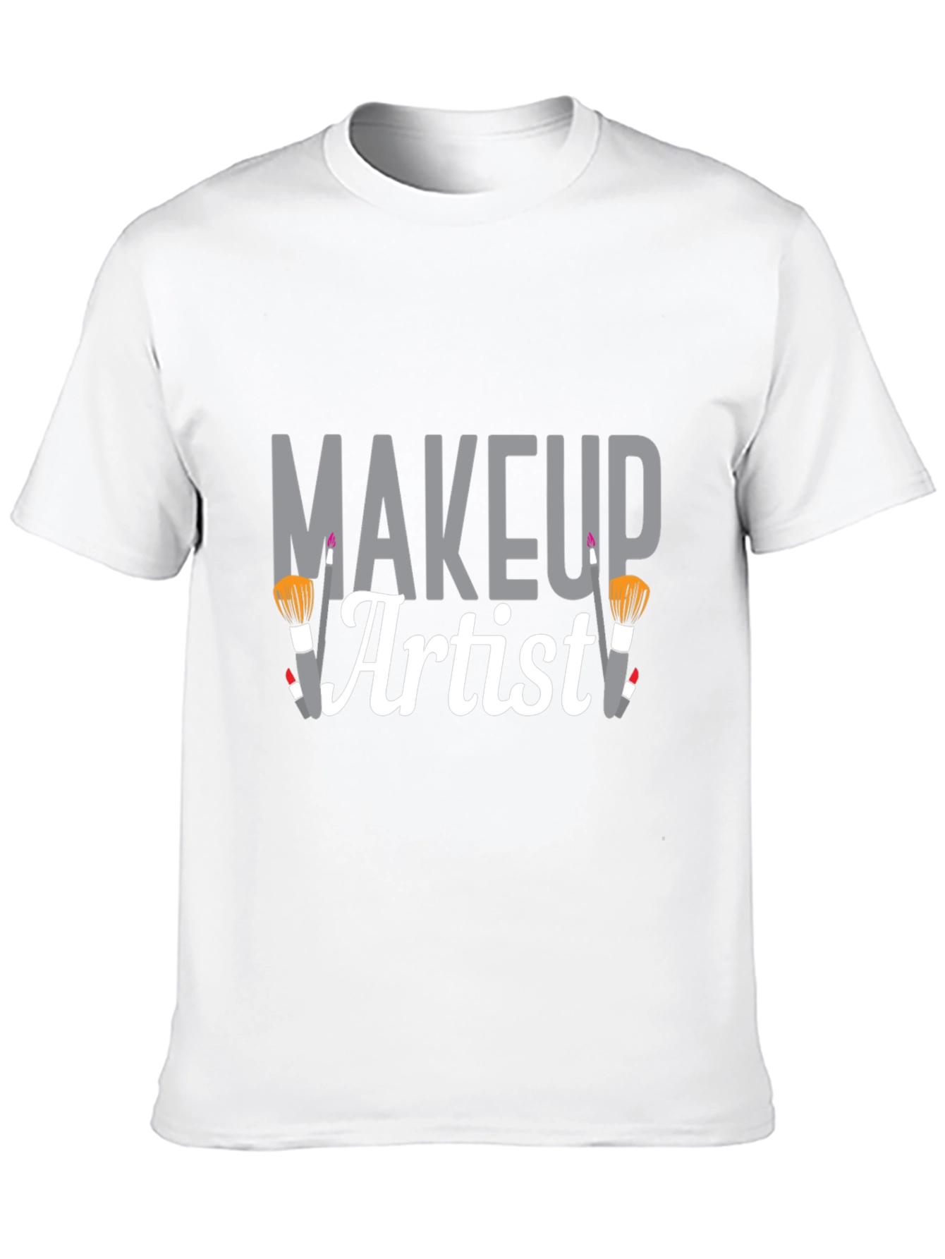 Makeup Artist Graphic Tee - Black Cotton T-Shirt