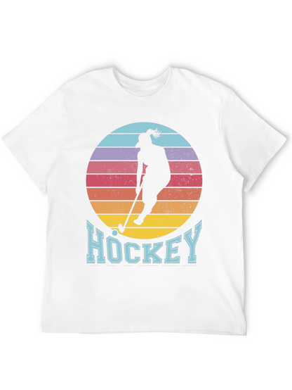 Hockey Sunset Graphic Tee - Unique Sports Shirt