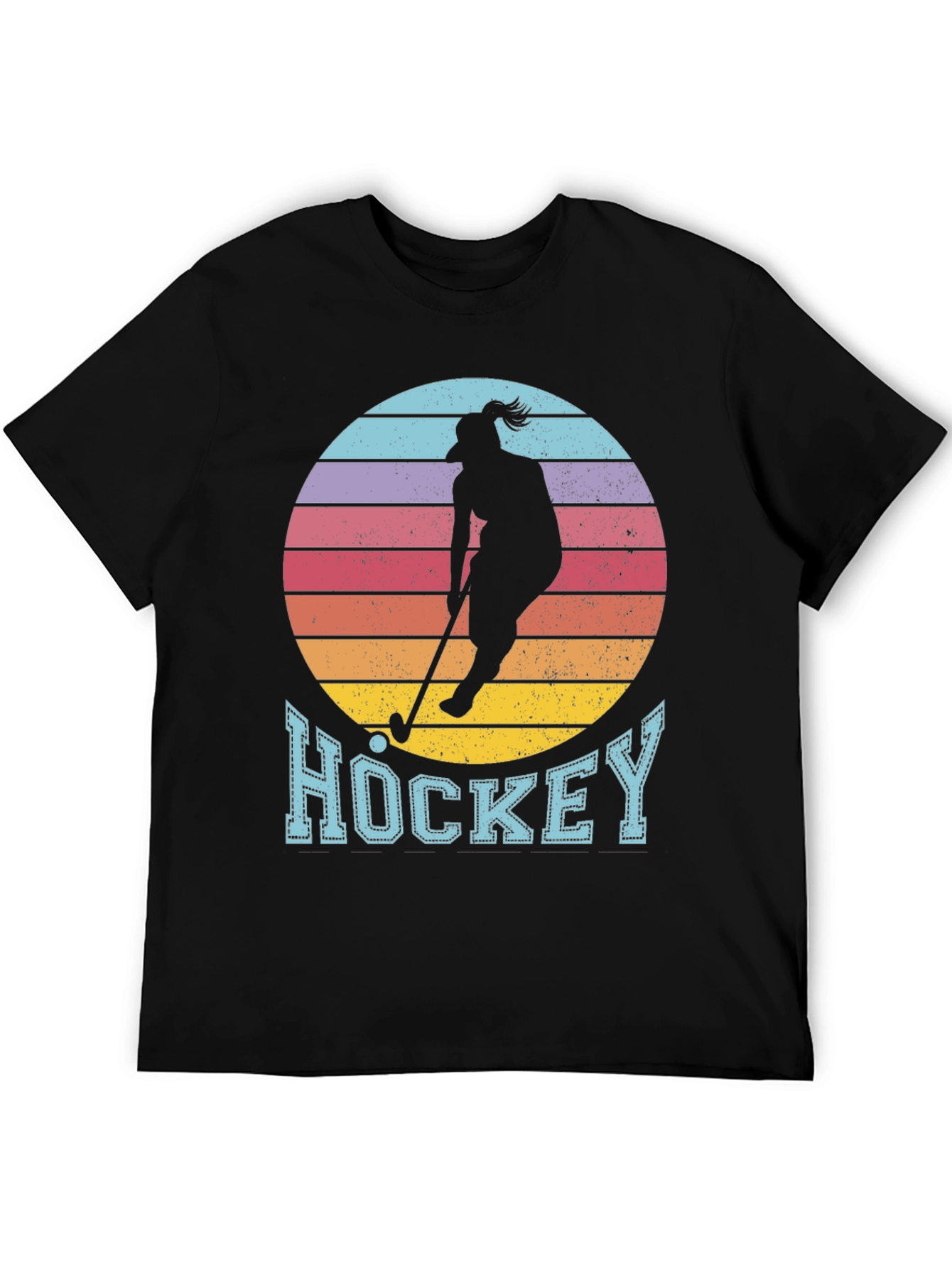 Hockey Sunset Graphic Tee - Unique Sports Shirt