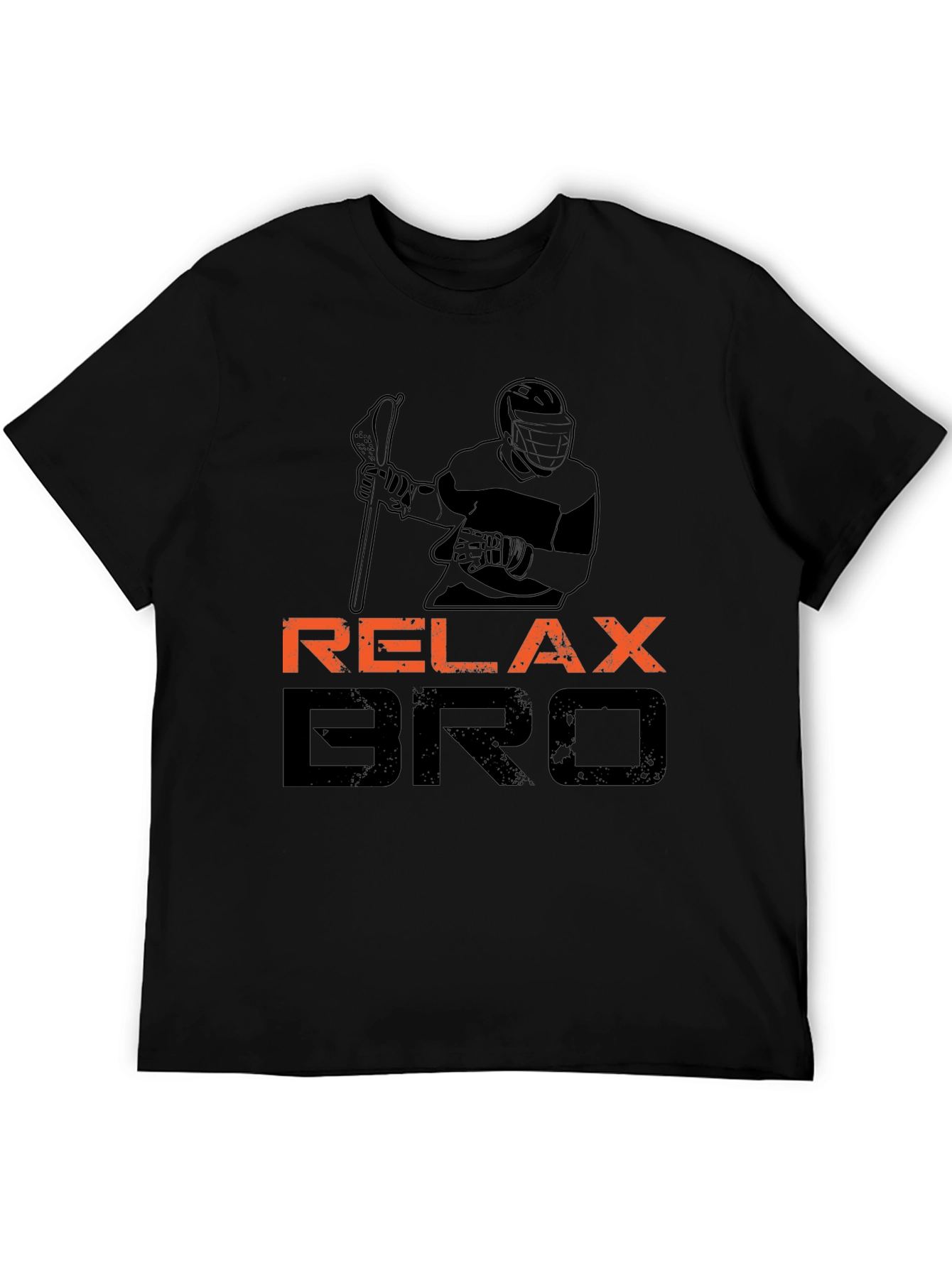 Relax Bro Lacrosse T-Shirt - Black