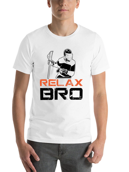 Relax Bro Lacrosse T-Shirt - Black