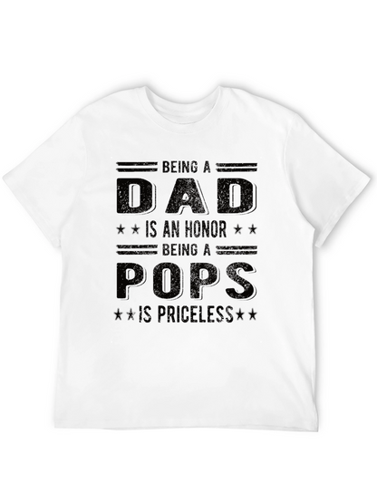 Dad Pops Honor Priceless Graphic Tee