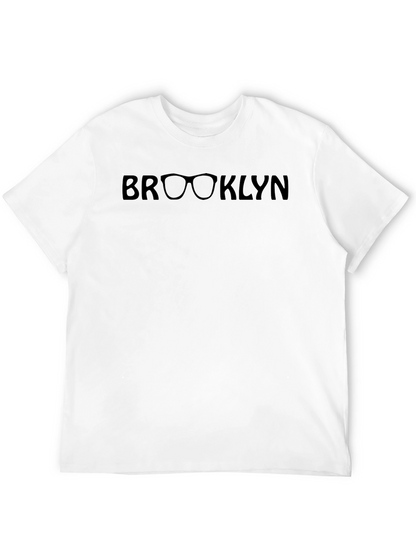 Brooklyn Glasses Graphic T-Shirt - Black