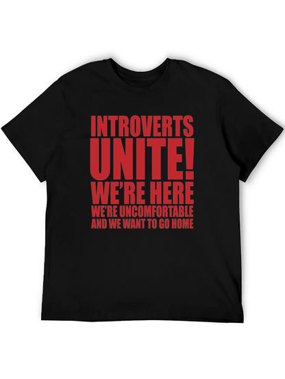 Introverts Unite T-Shirt - Funny Slogan Tee