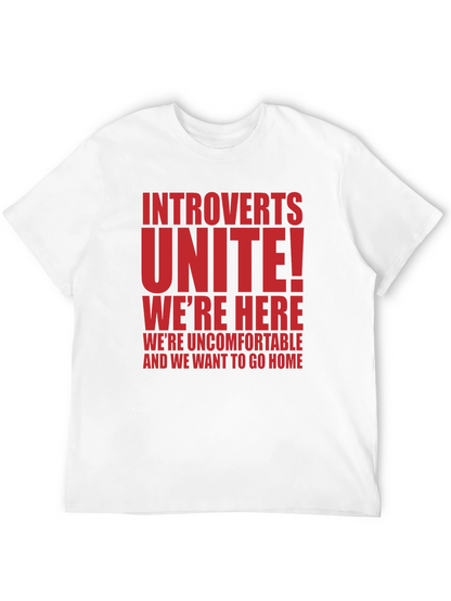 Introverts Unite T-Shirt - Funny Slogan Tee