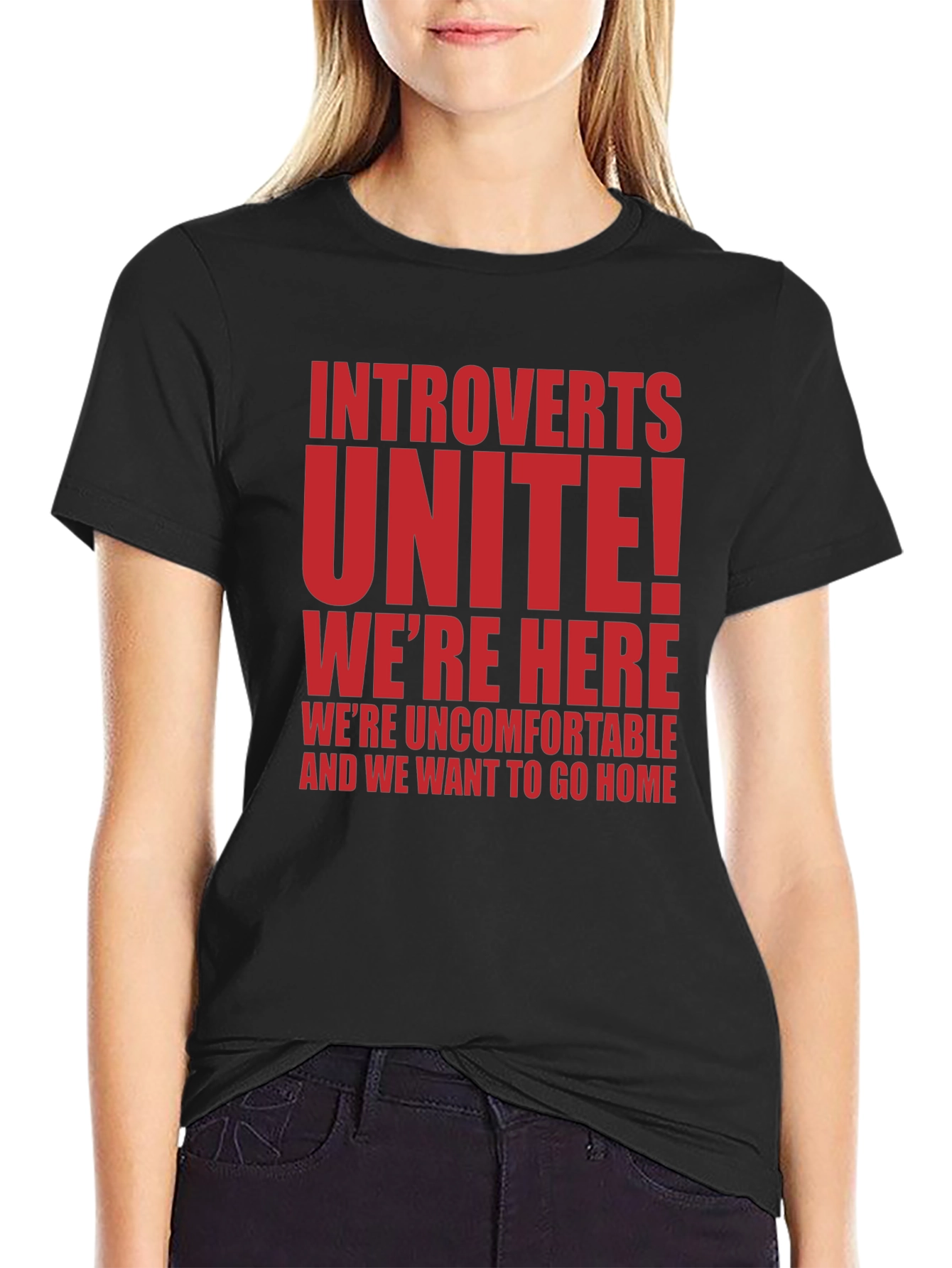 Introverts Unite T-Shirt - Funny Slogan Tee