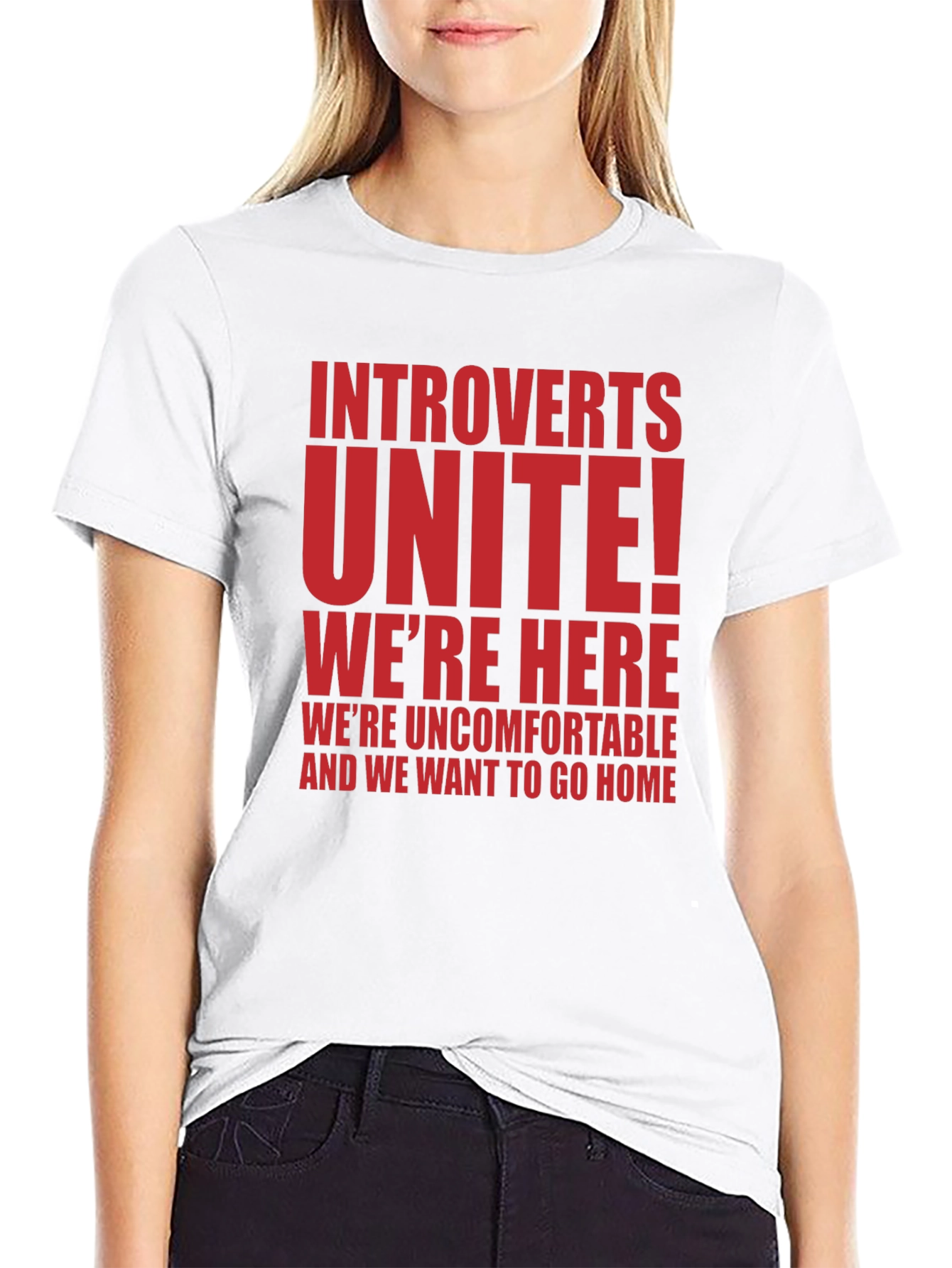 Introverts Unite T-Shirt - Funny Slogan Tee