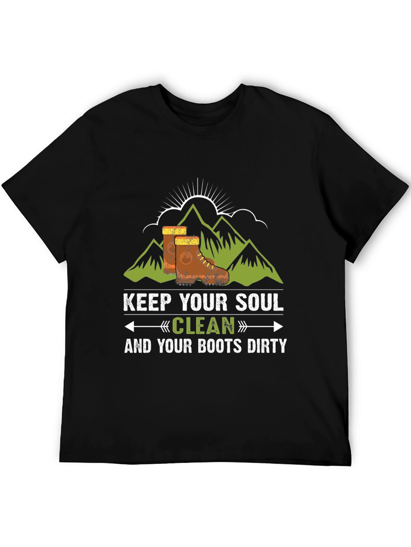 Keep Your Soul Clean Black Graphic Tee