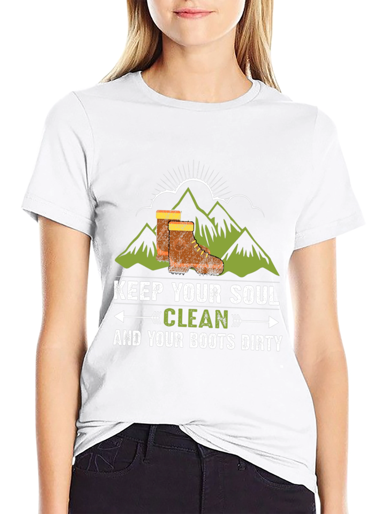 Keep Your Soul Clean Black Graphic Tee