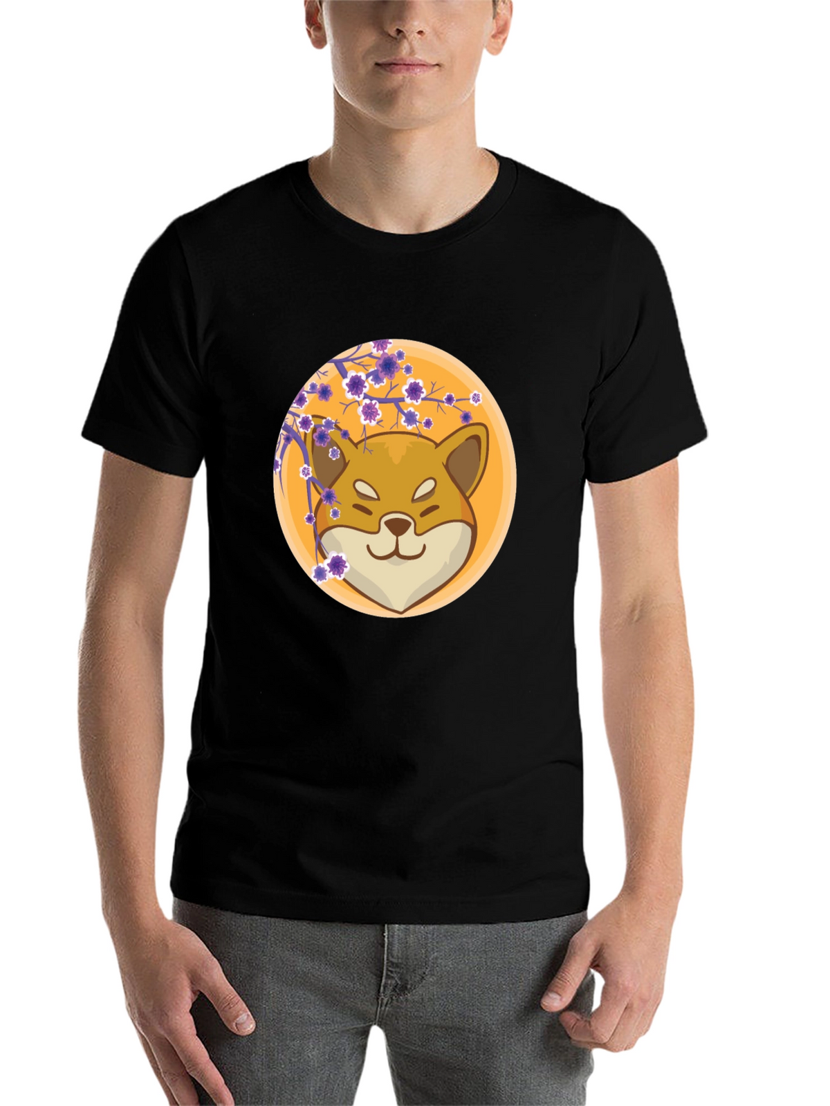 Shiba Inu Blossom Graphic Tee