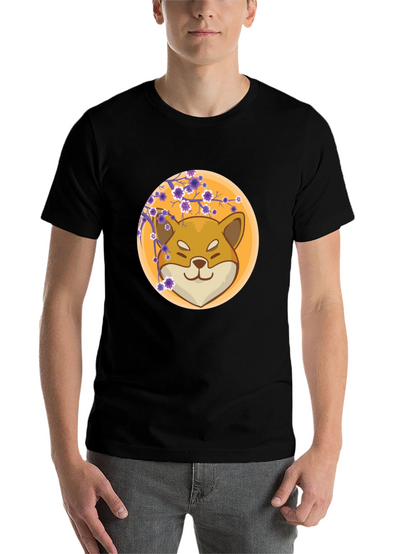 Shiba Inu Blossom Graphic Tee
