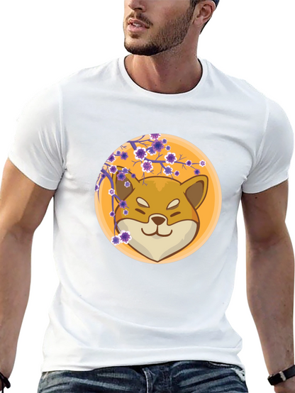 Shiba Inu Blossom Graphic Tee